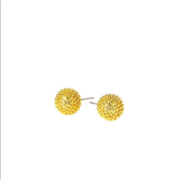 Lilly Pulitzer metallic gold ball earrings